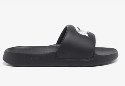 Lacoste Jongens Badslipper Serve Slide Black/white | Maat: 39,5
