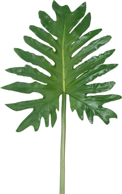 Easyplants | Kunstblad Philodendron 68cm | Zijde | Nepbloemen | groen | Onderhoudsvrij | Kant-en-klaar
