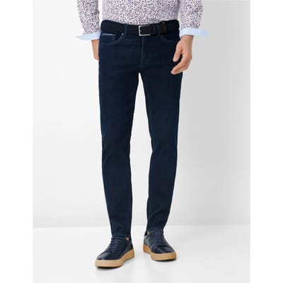 Brax Heren Jeans  Style CHRIS DEEP BLUE USED, denim donkerblauw, maat 50/32