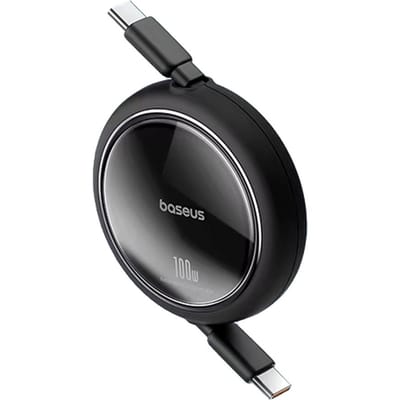 Baseus dubbele kop Type-C datakabel PD100W telescopische oplaadkabel CTOC autolader snelladen 1m