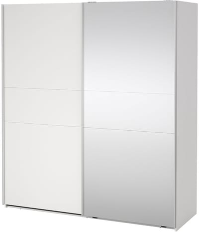 Como schuifdeurkast 2 deuren 180x200cm wit.