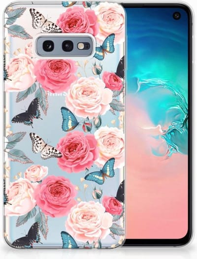 Samsung Galaxy S10e TPU Case Butterfly Roses
