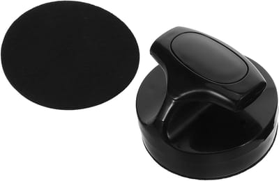 Air Hockey Pusher Pads - Air Hockey Vervanging - Air Hockey Spelen - Zelfklevende Pluis Kussens - 9.30X9.30X6.50CM - Zwart
