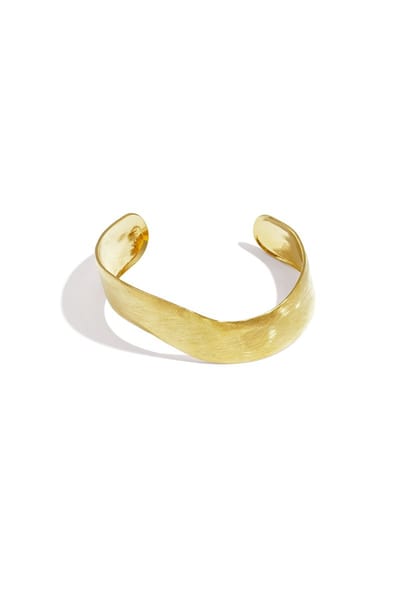 RVS Manchetarmband Dames – Goudkleurige Cuff Armband – Minimalistisch Design – Verstelbaar – Trendy Sieraad
