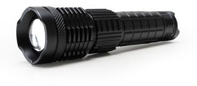Faith High Power Laser LED Zaklamp- 10W - Oplaadbaar - 1800mAh Lithium ion - 1000 Lumen - Noodlamp - accu indicator - Vaderdag Cadeau