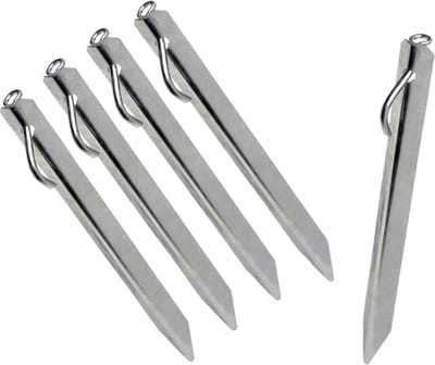 16x stuks grondpennen/tentharingen metaal met oog 38 cm - Rotspennen
