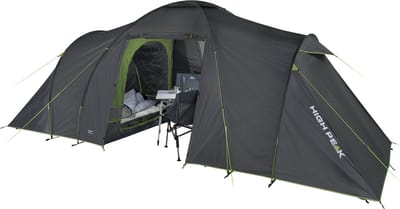 High Peak Como 4.0 - Koepeltent - 4-Persoons - Donkergrijs/groen