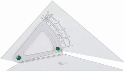 Verstelbare Hoek 320 x 250 mm - Geometrische Driehoek en Gradenboog