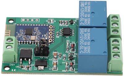 Allecto - Bluetooth Relay Module - 2-Kanaals - Slimme Huizen - Indicator - Automatisering - Gemak - Geschikt voor huisautomatisering - Compact formaat