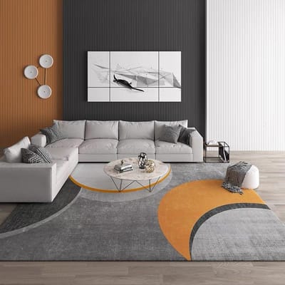 Luxe Kristal Fluweel Tapijt Oranje Woonkamer Grote Vloerkleed Bank Salontafel Mat Huis Slaapkamer Hal Tapijt 1200MMx1600MM gray