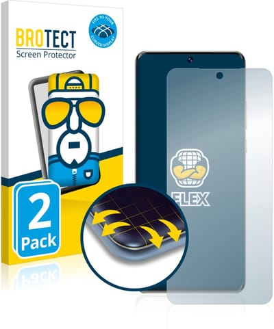 BROTECT - Screenprotector voor Huawei P50 Pro - Folie Beschermfolie transparant volledig dekking - 2 Stuks