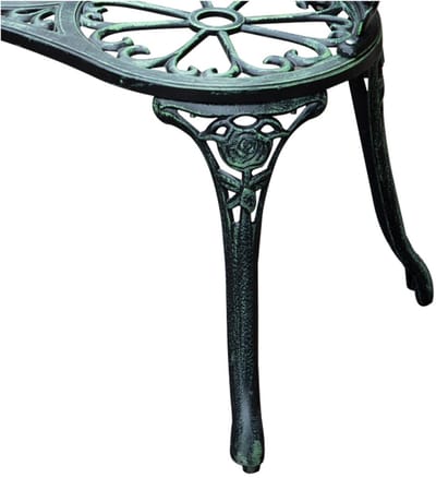 YYchan tuinbank voor buiten - 2 personen - groen - 100 x 54 x 78 cm
