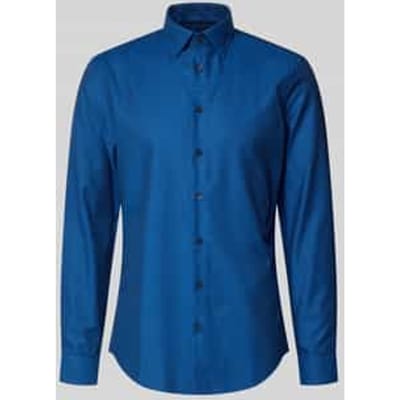 slim fit zakelijk hemd met kentkraag