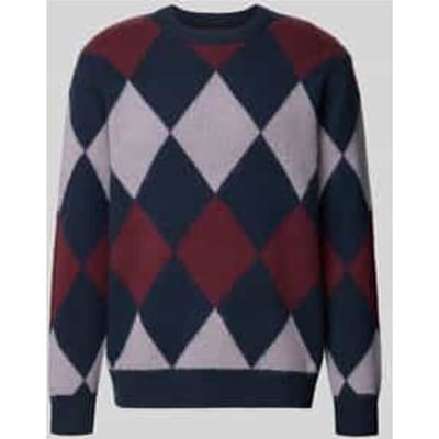 Gebreide pullover met ribboorden, model 'Jan'