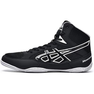 Nieuwe Heren Worstelschoenen Ademende Worstelkleding voor Heren Maat 35-46 Vliegende Sneakers Heren 35 black