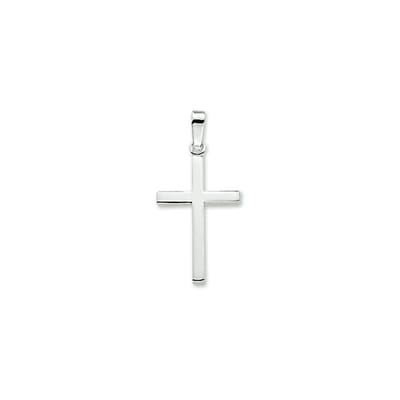 zilver gerhodineerd hanger kruis 1322458