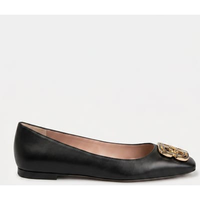 LK Bennett Trudy Flats Black Size: 35 | Ballerina Shoes Outlet | Dames | Zwart