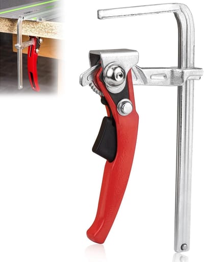 Dailygoods- Klem - All-stalen constructie - Snelsluiting - Schroefklem - Handklem - Leverklem - Geschikt voor geleiderails - Hefboomklem