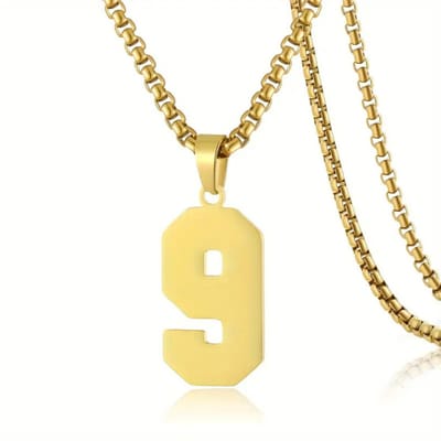 Livano Ketting - Heren - Staal - Nep zilver - Met Hanger - Nep Goud - 9