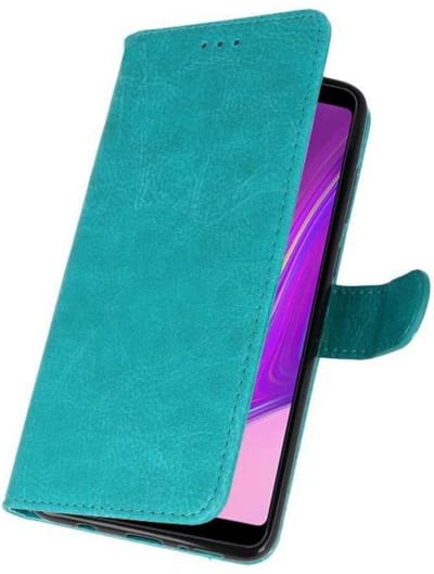 Hoesje Geschikt voor Samsung Galaxy A9 2018 - Book Case Telefoonhoesje - Kaarthouder Portemonnee Hoesje - Wallet Cases - Groen