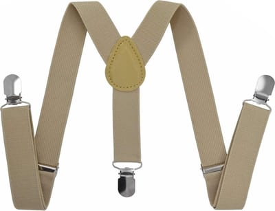 Fako Fashion - Kinder Bretels - Kinderbretels - Effen - 65cm - Beige