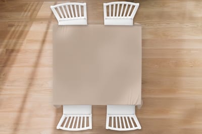 Tafelkleed - Tafellaken - 120x120 cm - Beige - Kleuren - Effen - Binnen en Buiten