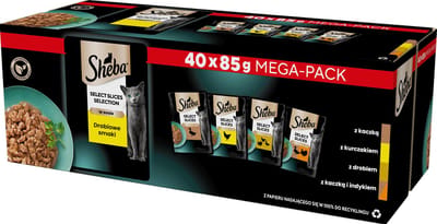 Sheba Selection - Droge Smaken - 40x85g