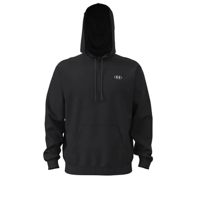 Under Armour UA Rival Flc Hoodie-BLK Heren Sporttrui - Ultimate Zwart - Wit