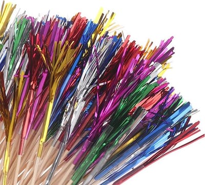 Knaak Vuurwerk Prikkers Set - 50 Stuks - Gekleurd - Palmboom Cocktailprikkers - Feestdecoratie