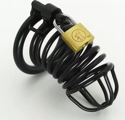 Power Escorts - Prison Break - Verstelbare Cockcage Met Slot - 40 mm - Small Size - BR89 - Zwart Metaal