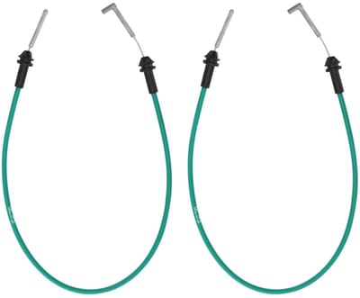 Dailygoods- Deurklink Kabel Links - 2 x Deurklink Kabel - Roestvrij Staal/ABS - Compatibel met Kia Spectra 2003-2009 - Vervanging OEM 813712F000 - Slijtvast en Roestbestendig