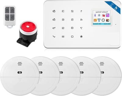 Alarmsysteem Huis - Beveiligingssysteem GSM - Thuisbeveiliging - APP Bediening - 22.9 x 12.7 x 12.7 cm - Wit