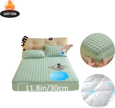 Nivard Waterdicht Hoeslaken - Beddengoed - Fitted Sheet - Bed - Lichtgroen 200x200