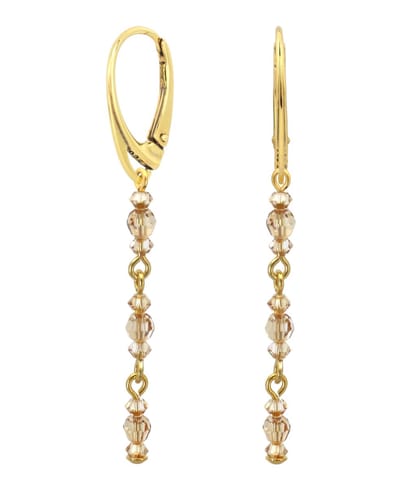 ARLIZI 2200 Oorbellen Swarovski kristal - verguld - 6 cm