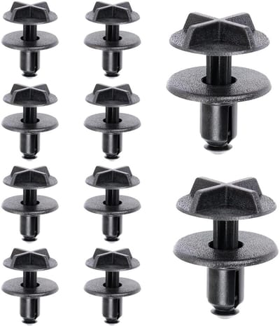 Dailygoods - Batterijdeksel clips - Auto paneelbekleding trim - Duurzaam nylon - Vervangingsclips - Auto-interieur accessoires - Set van 10 stuks