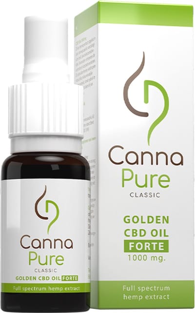 canna pure classic golden cbd oil forte 1000mg 10%
