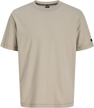 Jack & Jones T-shirt Jcofusion Badge Tee Ss Crew Neck Ln 12289962 Pure Cashmere Mannen Maat - L