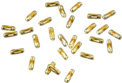 100 stuks - Sluiting voor kogelketting / Verbindingsbusje Kogelketting - 2,4 mm - Goud