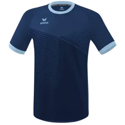 Erima Mantua Shirt Korte Mouw Kinderen - Faded Denim / New Navy | Maat: 128