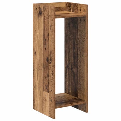 vidaXL - Plantenstand - Oud - hout - 30 - x - 30 - x - 80 - cm - Bewerkt - hout
