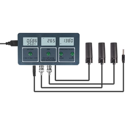 Nouveau Mètre Professionnel 8 en 1 Multiparamètre pour Test d'Eau LCD Numérique Multifonction Eau US
