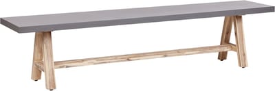 TONNARE - Tuintafel - Licht hout - 200 cm - Beton