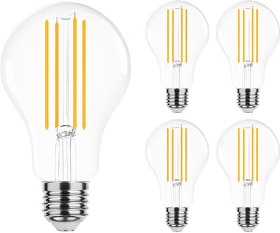 Modee E27 LED Filament Lamp 12W - 1521lm - 2700K - Extra Warm Wit - LED Lamp A70 - Vervangt 100W Gloeilamp - 5 stuks