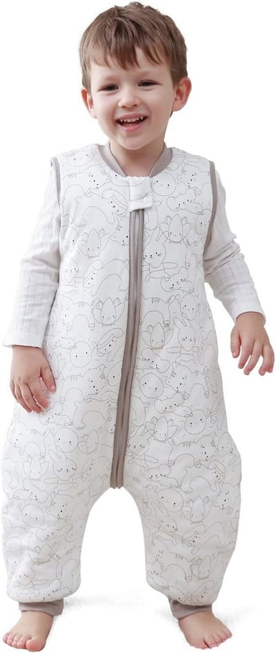 Babyslaapzak met pijpen 2,5 tog - mouwloos - 95-105 cm - comfortabel en veilig slapen - ShopVlot