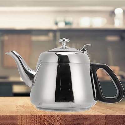 Omgoods- Theepot 1,5L/2L Roestvrij Staal - Theepot met Filter - Waterkoker - Koffiepot - Ergonomische Handgreep - Corrosiebestendig - Theeketel