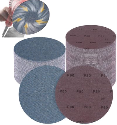 Dailygoods- Schuurpapier 225 mm - 25 Stuks - Keramisch Schuurpapier - Klittenband - Korrel 80 - Slijtvast en Antistatisch - Schuurschijven