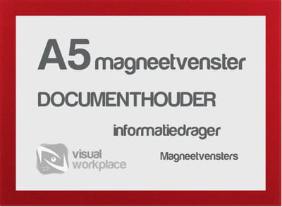 Magneetvensters A5 - Rood