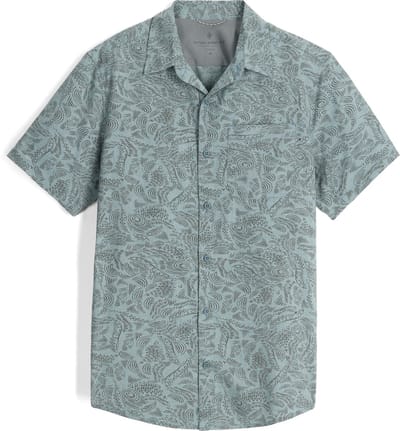 Royal Robbins Men's Amp Lite II S/S - Outdoorblouse - Heren - Blauw - Maat L