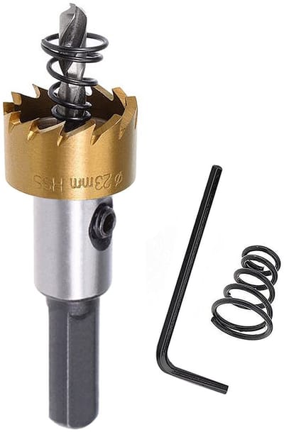 Dailygoods- Gatzaag Heavy Duty - Titanium Plated - Boor - Inbussleutel - Schokbestendig - Diameter 23mm - Openingsdiepte 15mm