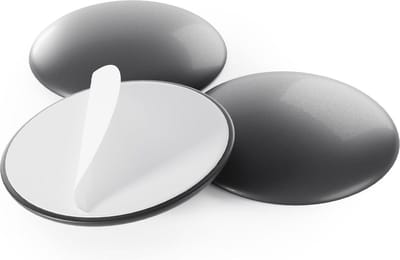 Deurstopper zelfklevend Ø 40 mm zwart 10 stuks - wandbuffer en deurbeschermer - deurstopper voor deurklinken